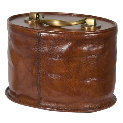 Tan Leather Door Stop