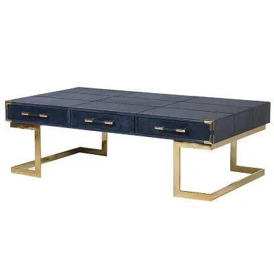 Blue Steel Coffee Table
