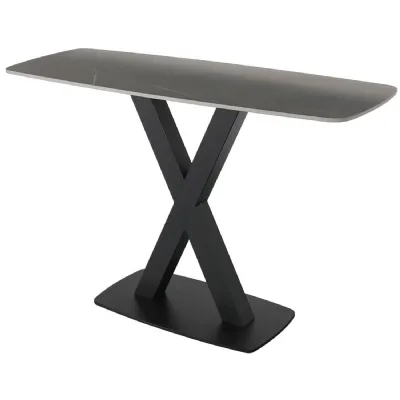 Console Table In Grey Stone
