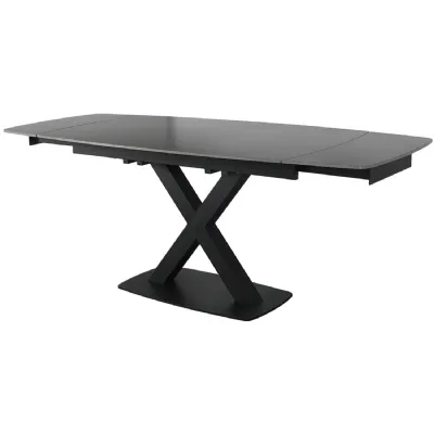 Medium Extending Dining Table 140 200cm In Grey Stone