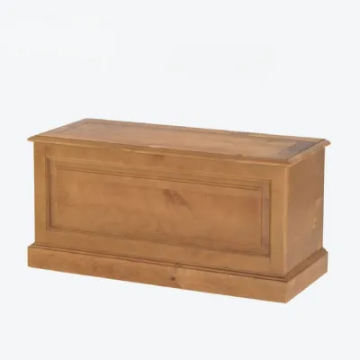 Country Style Solid Pine Blanket Box with Soft Close Lid