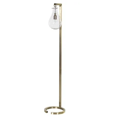 Floor Lamp With Hanging Bulb