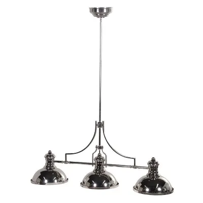 Silver Finish 3 Lamp Pendant