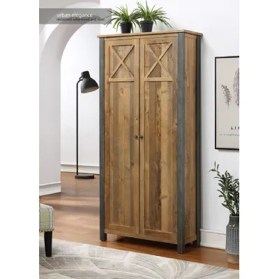 Urban Elegance Reclaimed Living Room Storage Cabinet