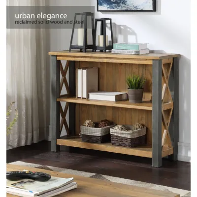 Urban Elegance Reclaimed Low Bookcase