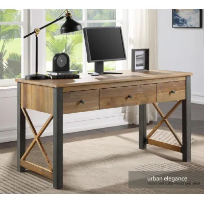 Urban Elegance Reclaimed Home Office Desk Dressing Table