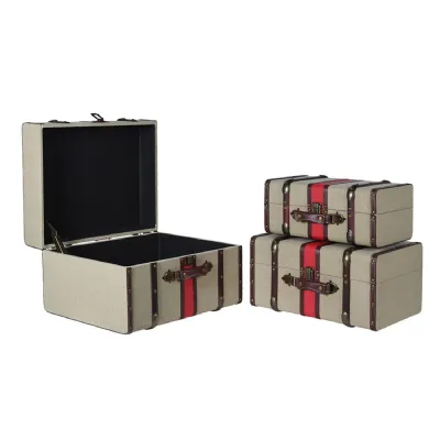 Set of 3 Vintage Look Suitcases