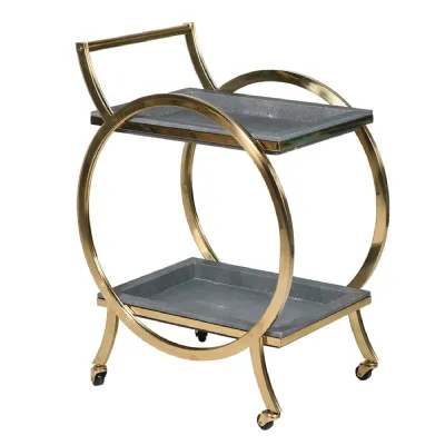 2 Tier Faux Sgreen Trolley