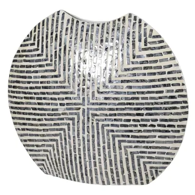 Smoke Capiz Vase