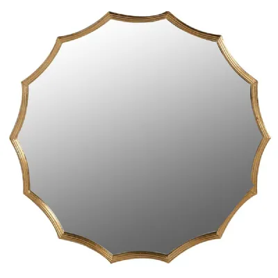 Gold Edge Wall Mirror