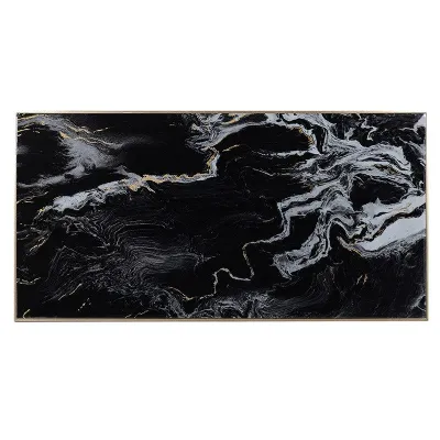 Large Black Marble Print