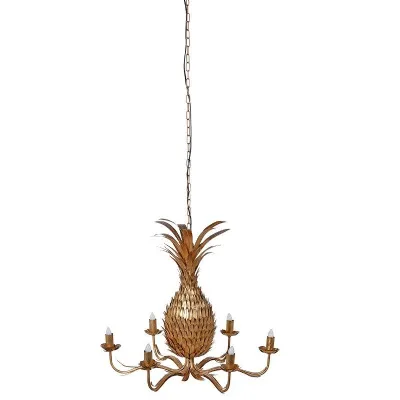 Gold Pineapple Chandelier