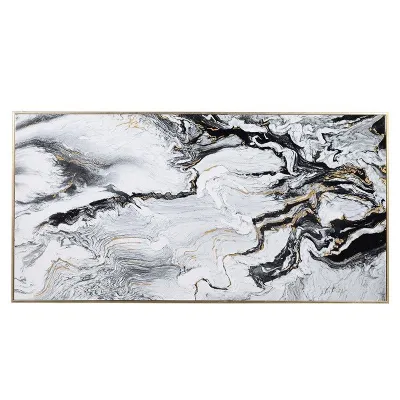 Large White Marble Print