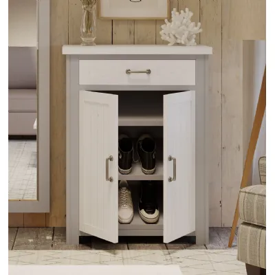 Greystone Shoe Storage Cupboard With Drawer