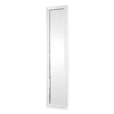 Venetian Glass Box Section Skinny Tall Slim Wall Dressing Room Mirror