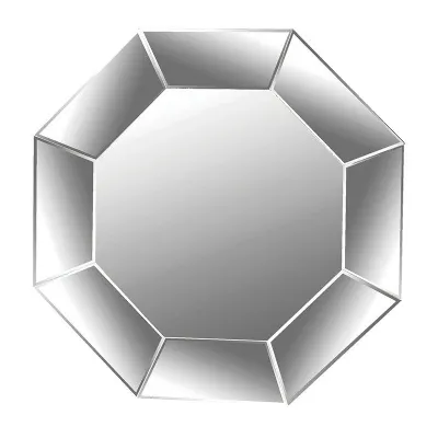 Medium Size Glass Octagonal Mitred Wall Mirror