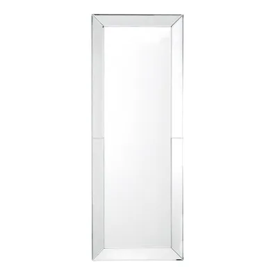 Venetian Glass Bevelled Edge Large Tall Slim Modern Plain Wall Mirror