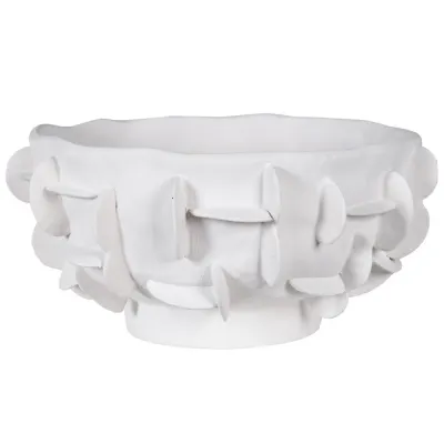 White Ceramic 3D Bowl