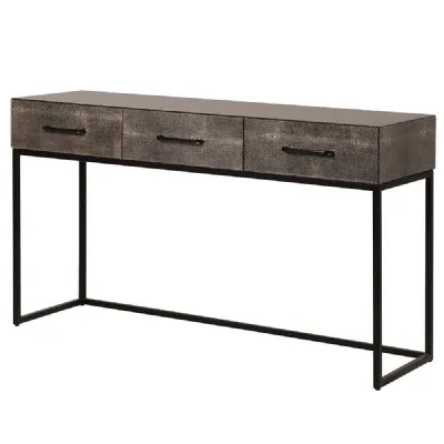 Gry Shagrn 3 Door Glass Desk