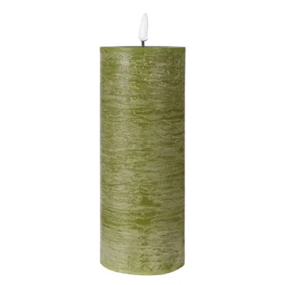 15cm Moss Melt LED Candle