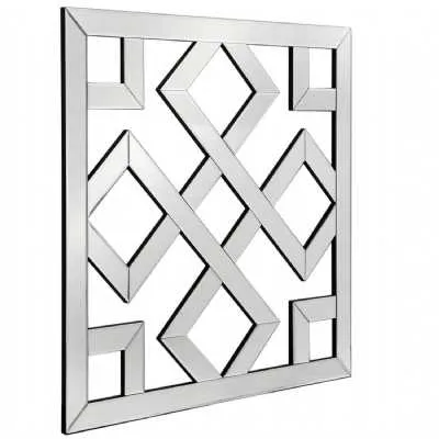 Geo Tri Mirror Wall Art 80cm x 80cm