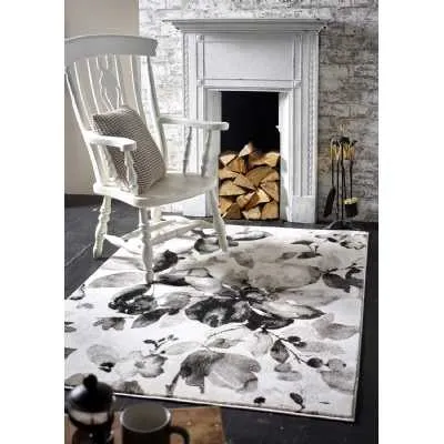 Origins Watercolour Floral Grey 120x170