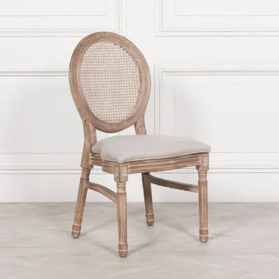 Wooden Louis Upholstered Dining Chair