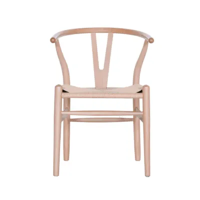 Natural Wooden Wishbone Dining Chair