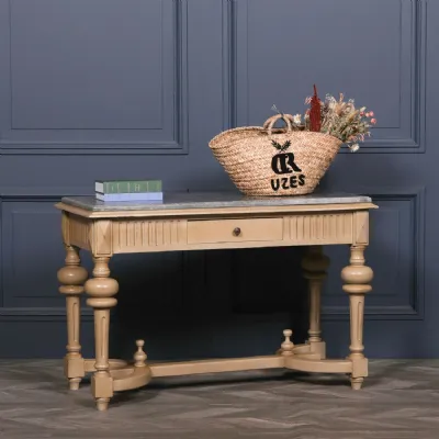 Stone Top Painted Console