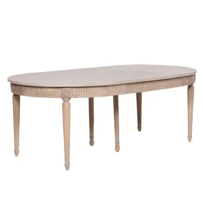Large Rustic Wooden Extendable Dining Table