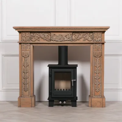 Wooden Carved Fire Surround