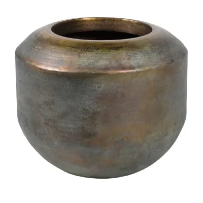 Verdigris Brass Planter