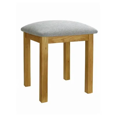 Solid Oak Dressing Table Stool