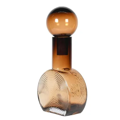 Hazel Circular Glass Bottle