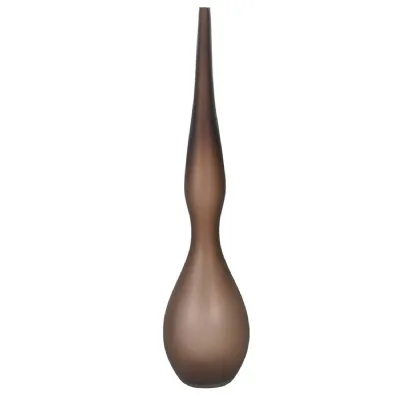 Tall Sandblasted Curvy Vase