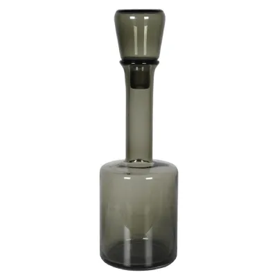 Smoked Grey Glass Bottle