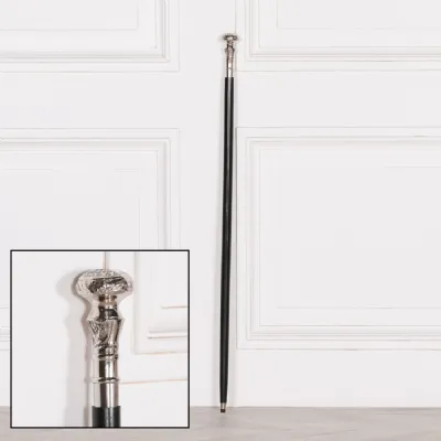 Victorian Style Black Walking Stick