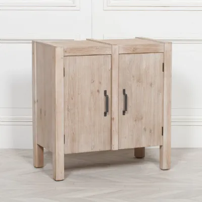 Rustic 2 Door Side Cupboard