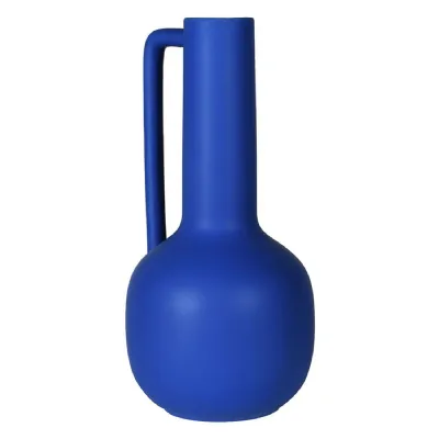 Yves Blue Vase with Handle
