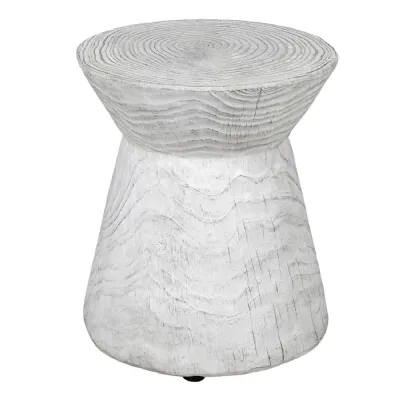 White Wood Effect Eco Stool