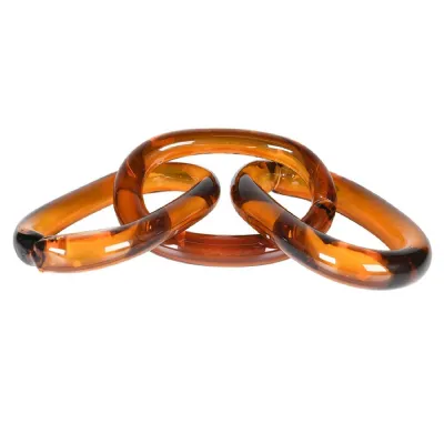 Caramel Glass Chain Link