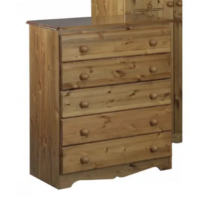 Solid Pine and Painted 2 over 5 Chest of 7 Drawers