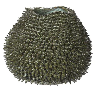 Grn H. Made Sea Urchin Vase