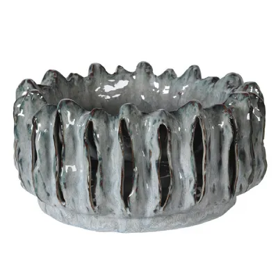 Green Glazed Ceramic Bowl