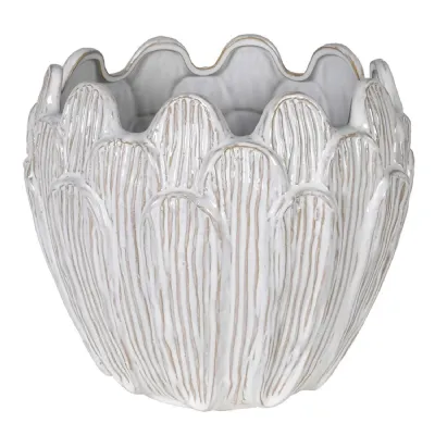Beige Petal Planter