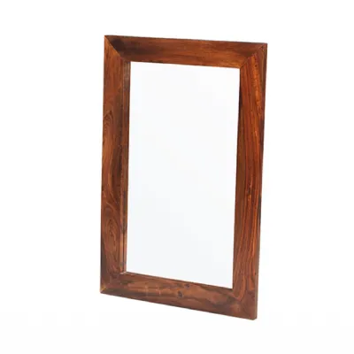 Colonial Style Sheesham Wood Rectangular Wall Mirror