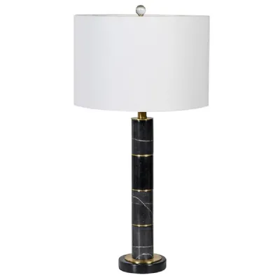 Black Marble Table Lamp