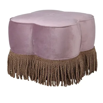 Fringed Pink Peggy Stool