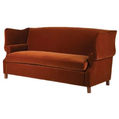 Amber High Back Winged Sofa