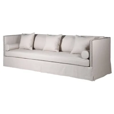 Maine Linen 4 Seater Sofa